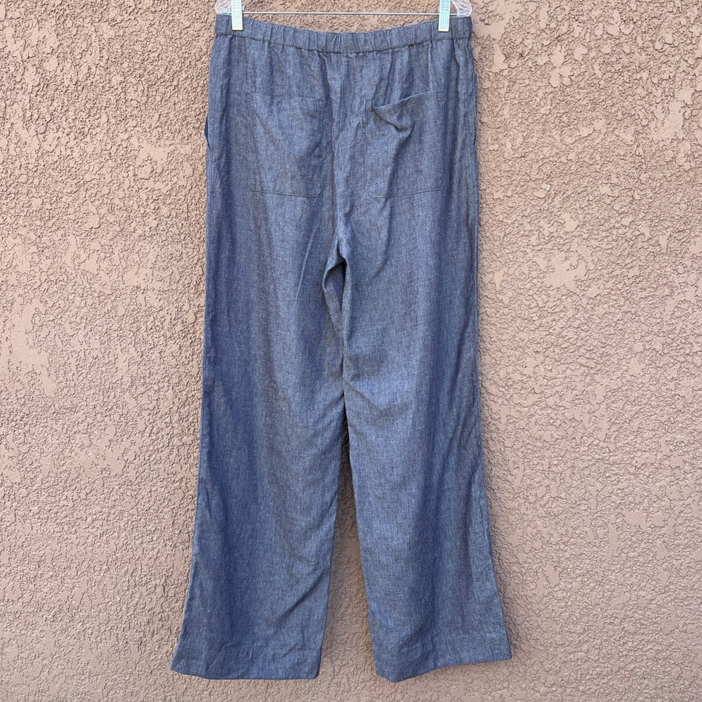 Vince Wide Leg Pants in Blue - Picture 3 of 8